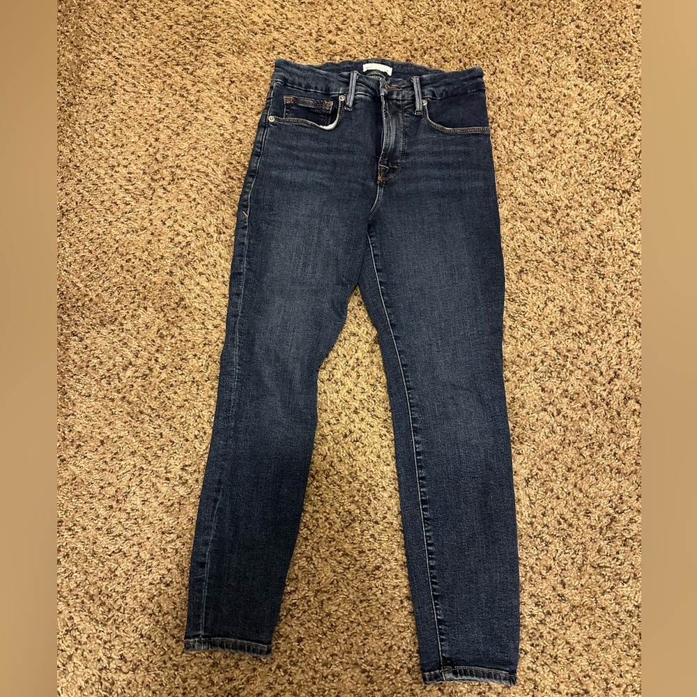 Good American GOOD LEGS SKINNY JEANS GPSK873T BLUE609 Size 26 Inseam 24”